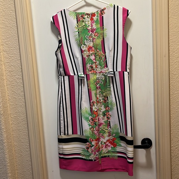 FLORAL STRIPED DRESS - Picture 2 of 5